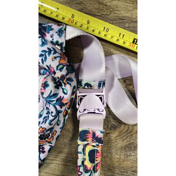 Vera Bradley Reactive Purple Floral Sling Backpack Pre Owned - Picture 13 of 13